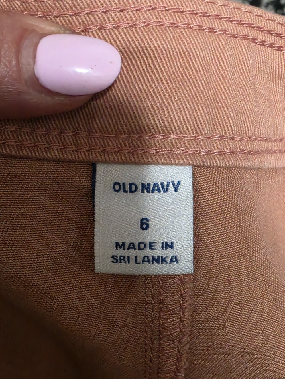 OLD NAVY Mini Skirt Womens Size 6 Tan Brown Button Front Cotton Utility Boho NWT - Picture 6 of 7